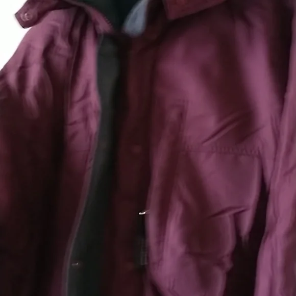 Patagonia Vintage Ski Snowboarding Guide Parka Jacket Burgundy Large - Picture 4 of 13